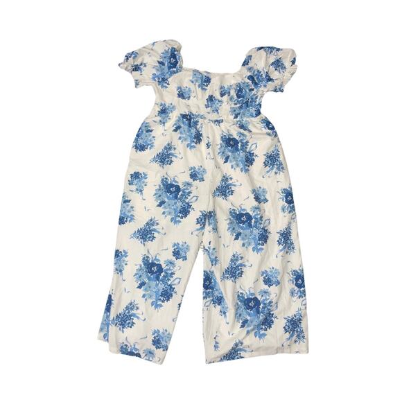 CIDER SQUARE NECK PUFF SLEEVE FLORAL JUMPSUIT CURVE & PLUS SIZE NWT - Picture 1 of 7